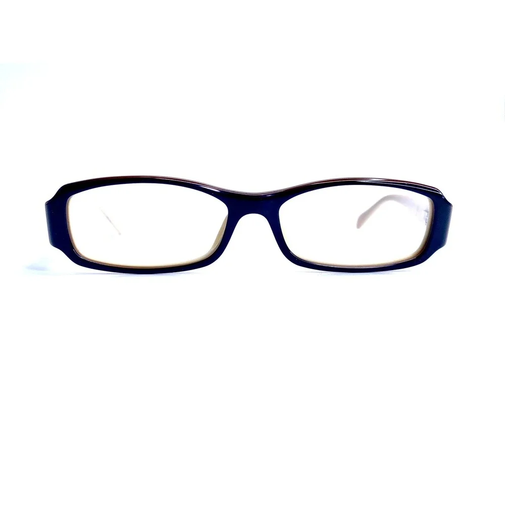 Versace Black Brown Beige Rectangular Eyeglasses Italy MOD 3034B 405 52 15 135